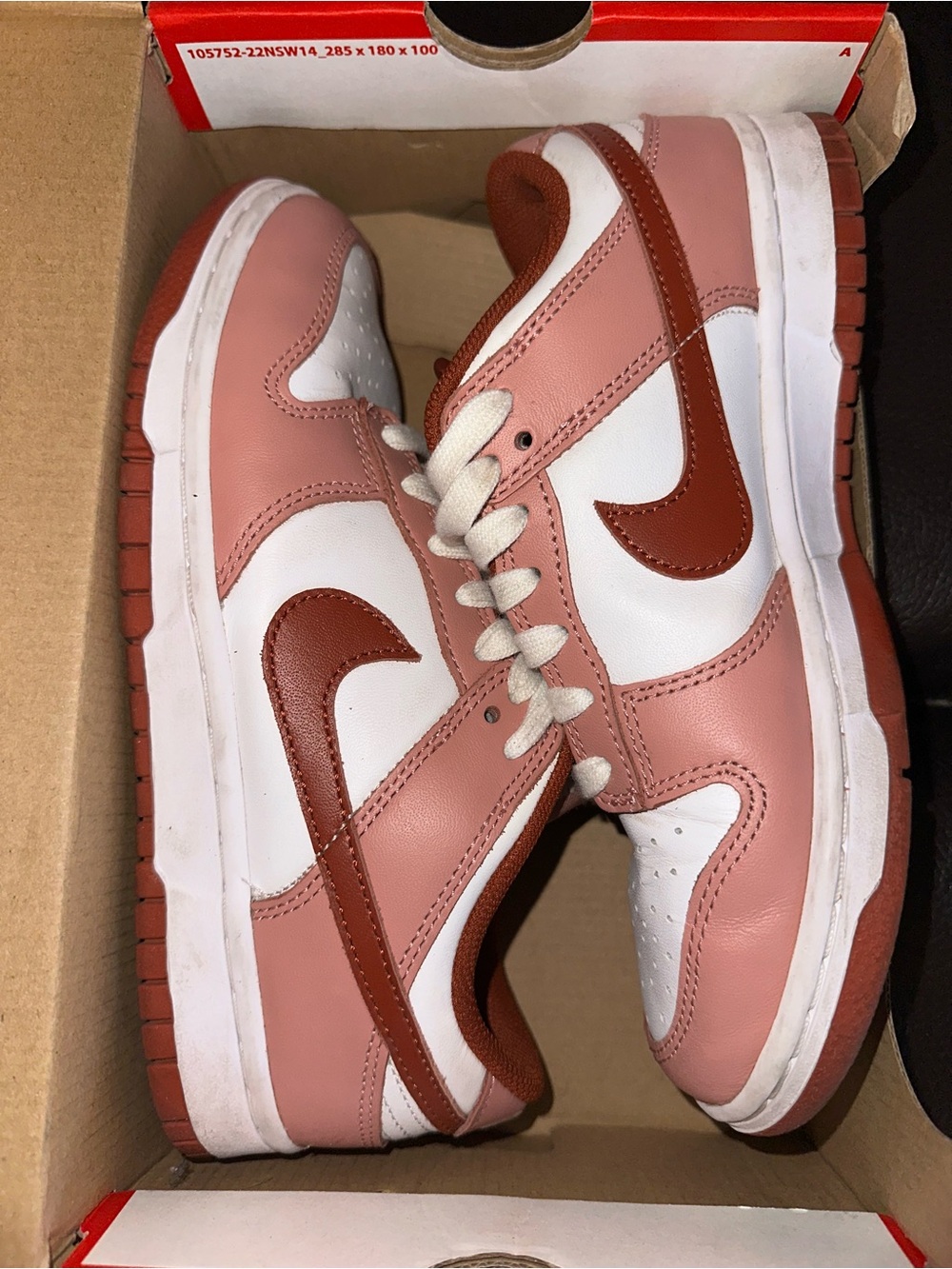Nike Women’s Low-Top Sneakers in Pink, White & Brown